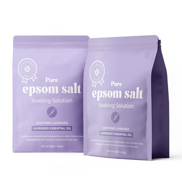 Pure Epsom Salt Soaking Solution - Soothing Lavender - 3lbs - Picture 4 of 8